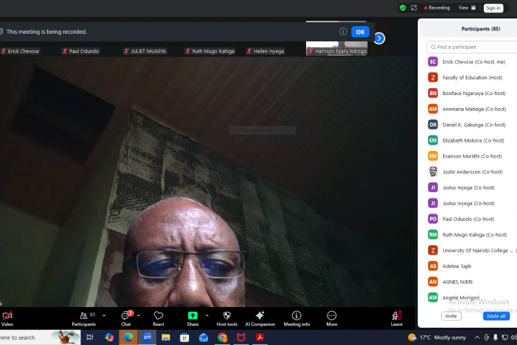 Prof. Boniface Ngaruiya